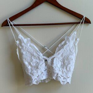 Free People FP One Adella Bralette - White (Size S)